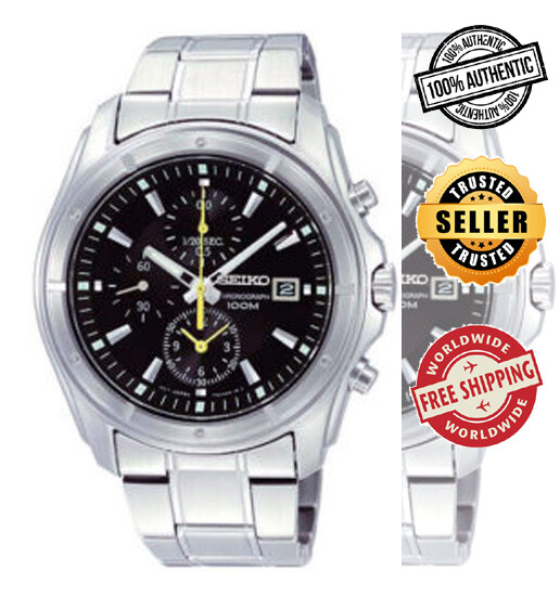 seiko chronograph yellow
