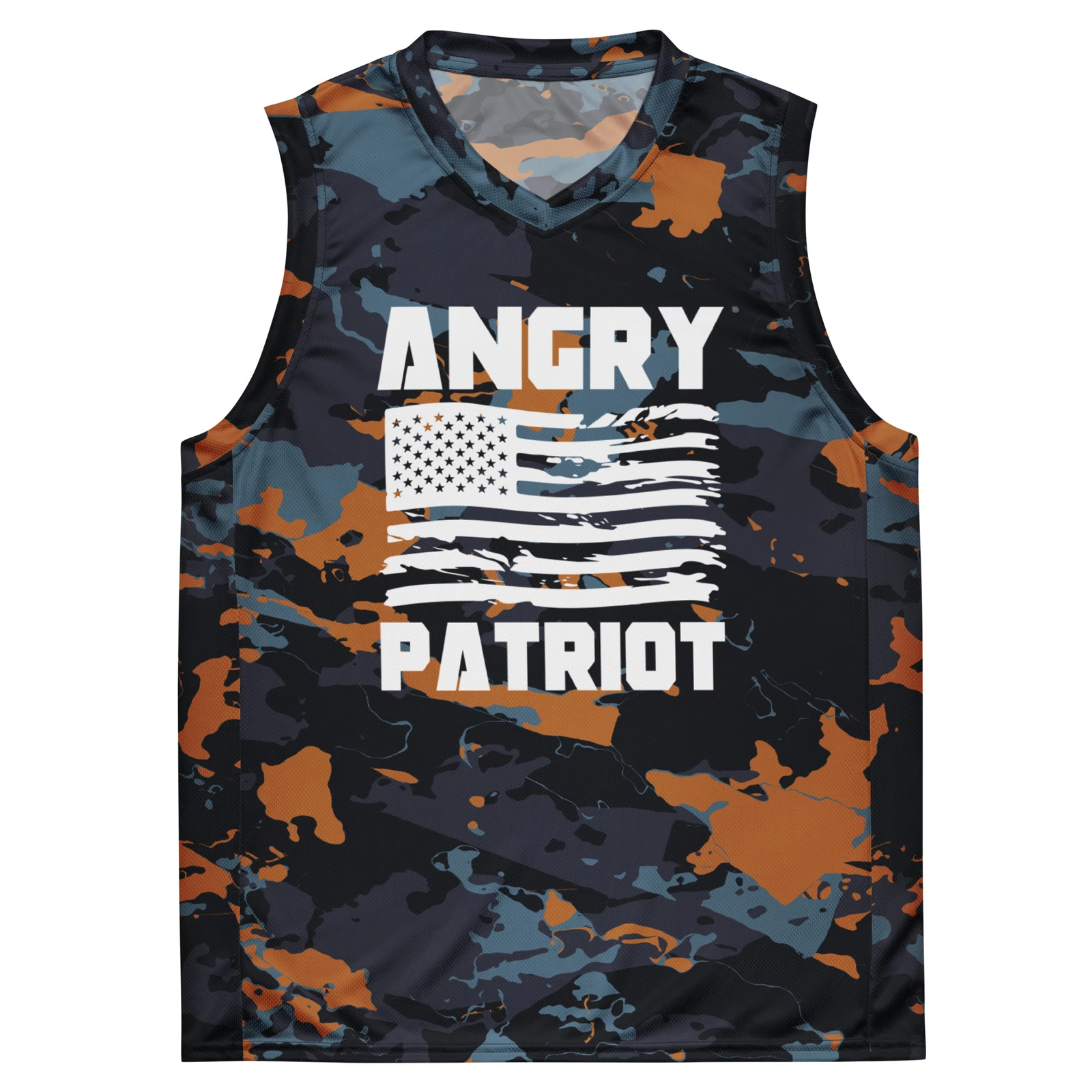 Angry Patriot Basketball Jersey Patriotic Tank Rustic USA Conservative Trump 47
Opens in a new windo