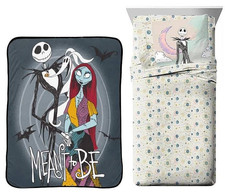 Disney Nightmare Before Christmas Kids Throw Twin Sheet Set-AB07V1ZF6BG3