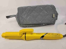 Drybar 900-4140-4-N1 Yellow Hair Styling Iron Curling Wand Grey Travel Bag