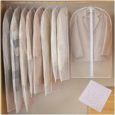 Translucent Garment Bag Clothes Covers Protecting Dusts for Storage, Plastic ...