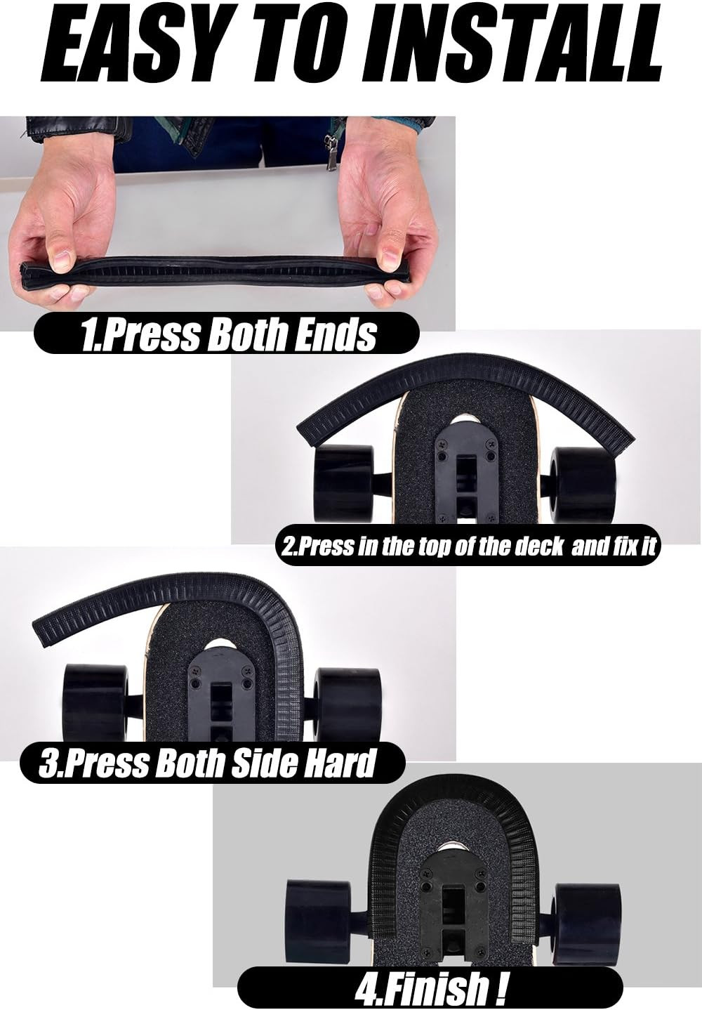 Skateboard Deck Guards Protector,Longboard Deck Edge Protect