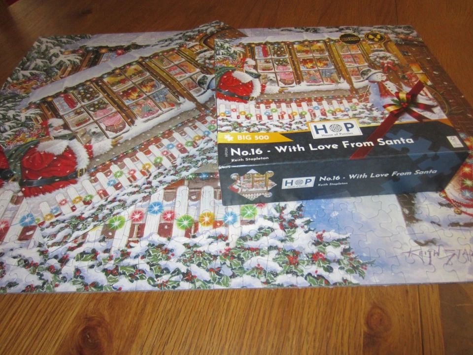HOP HOUSE OF PUZZLES BIG 500 WITH LOVE FROM SANTA VGC - Image 2 of 4