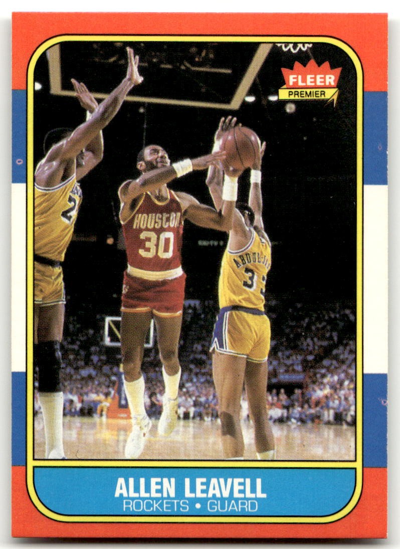 1986-87 Fleer #62 Allen Leavell Houston Rockets NR-MINT SET BREAK!