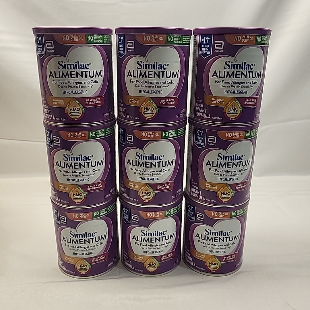 Lot of 9 Similac Alimentum Infant Powder Formula 12.1 oz  Ex