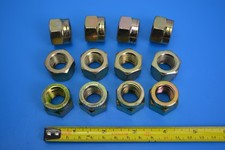 M16 x 2 PHILIDAS TURRET Lock Nut Zinc & Yellow Plated. Grade 8. Select 12 or 50: