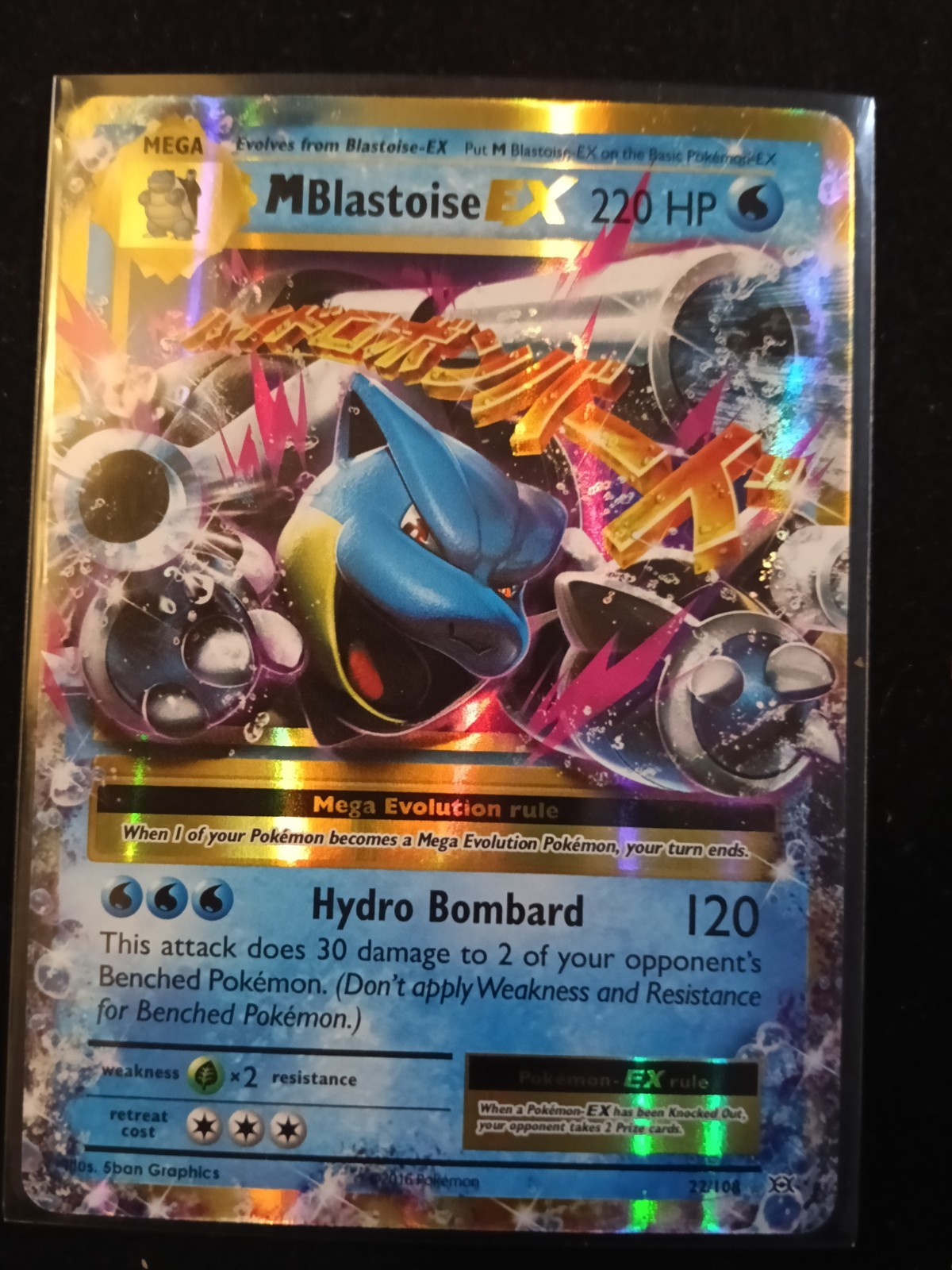 M Blastoise EX Ultra Rare XY - Evolutions 22/108 NM