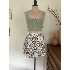 Vintage A Byer Floral Wrap Skort
