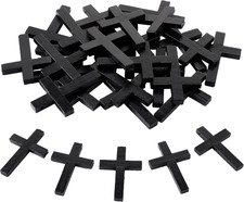 Natural Wooden Cross Bulk Pendants Mini Cross Beads Bulk for DIY Crafts Jewelry