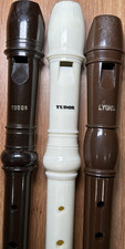 Set of 3 Soprano Recorders Tudor Lyons Baroque Fingering Student