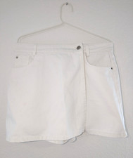 Jeans Rock Skort weiße Rock-Hose Reserved Gr...