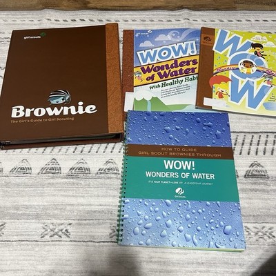 Girl Scout Brownie Guide To Scouting Binder Book Badge Steps + Wonders Of Water