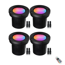 6W LED Well Light Outdoor,Low Voltage Landscape Lights Anti-Glare, 12-24V AC/...