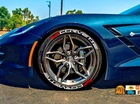 Tire Lettering fits Corvette Stickers 16"-22"Set For 4 Tires Decal -1.00'' 8pxcs