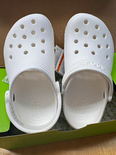 Crocs Classic Clog Kids US 11 White Slip-On C...