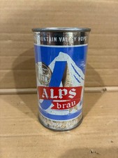 ALPS BRAU COOL -CRISP -CLEAR  BEER flat top can