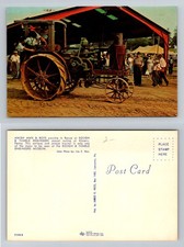 Kinzers, PA-Pennsylvania Rough & Tumble Engineers Steam Tractor Vintage Postcard