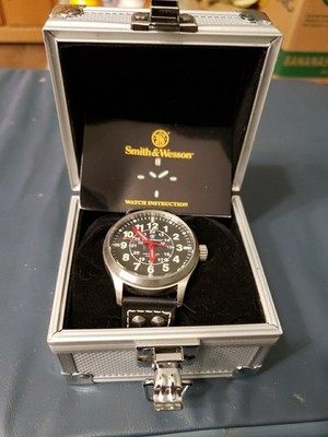 Smith & Wesson Tritium H3 Analog Dial 45mm Quartz Wrist Watch New with Box