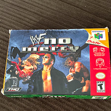 WWF No Mercy Nintendo 64 N64 CIB Box & Manual THQ Multiplayer NTSC-U/C T