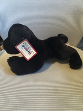 Douglas Cuddle Toys - Black Lab - VTG - Med Plush - Perfect Condition