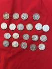 Lot Of 20 Washington Quarter Coins 90% Silver 1943-1964