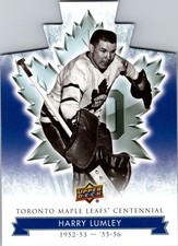 2017 Upper Deck Toronto Maple Leafs Centennial Blue Die-Cut Harry Lumley HOF #72