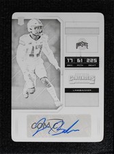 2018 Contenders Draft Picks Printing Plate Black 1/1 Jerome Baker #221 Auto 1fl4