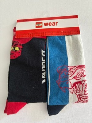 2 Paar Socken Lego Wear Gr. 40-42 NEU Ninjago Kai und Schlange SALE %%