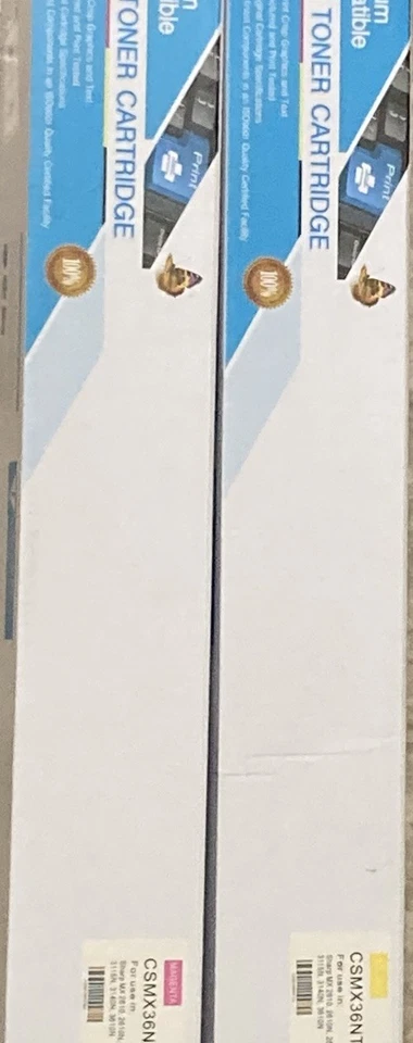 Laser Toner Cartridge Yellow And Magenta Cartridges Sharp MX - Image 2 of 4