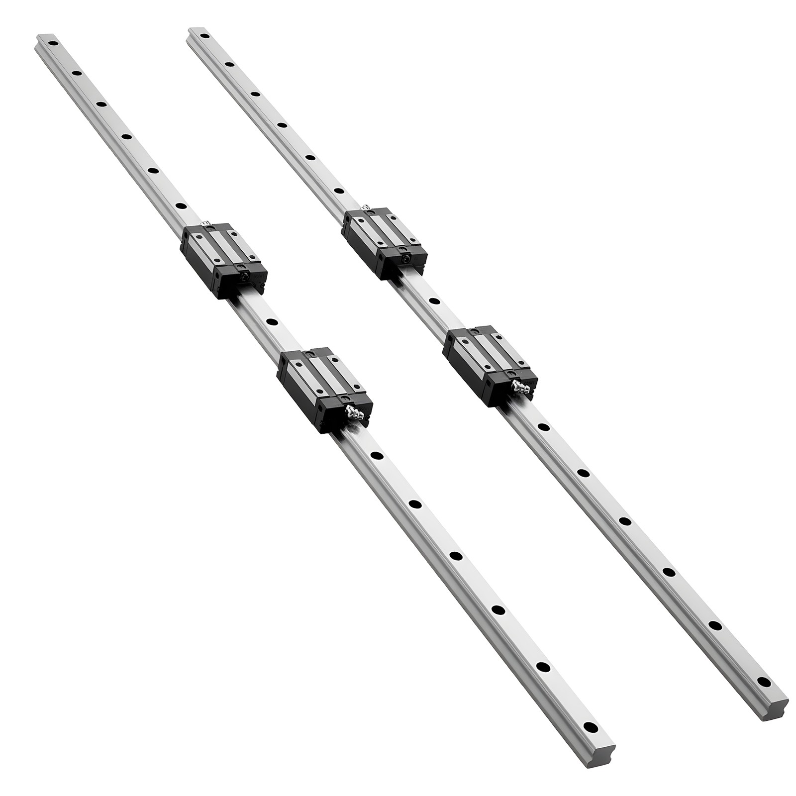 Uimoso Linear Rail Kit HGR20 2Pcs 1000 mm (39.4 in) Guide Rails with 4 ...
