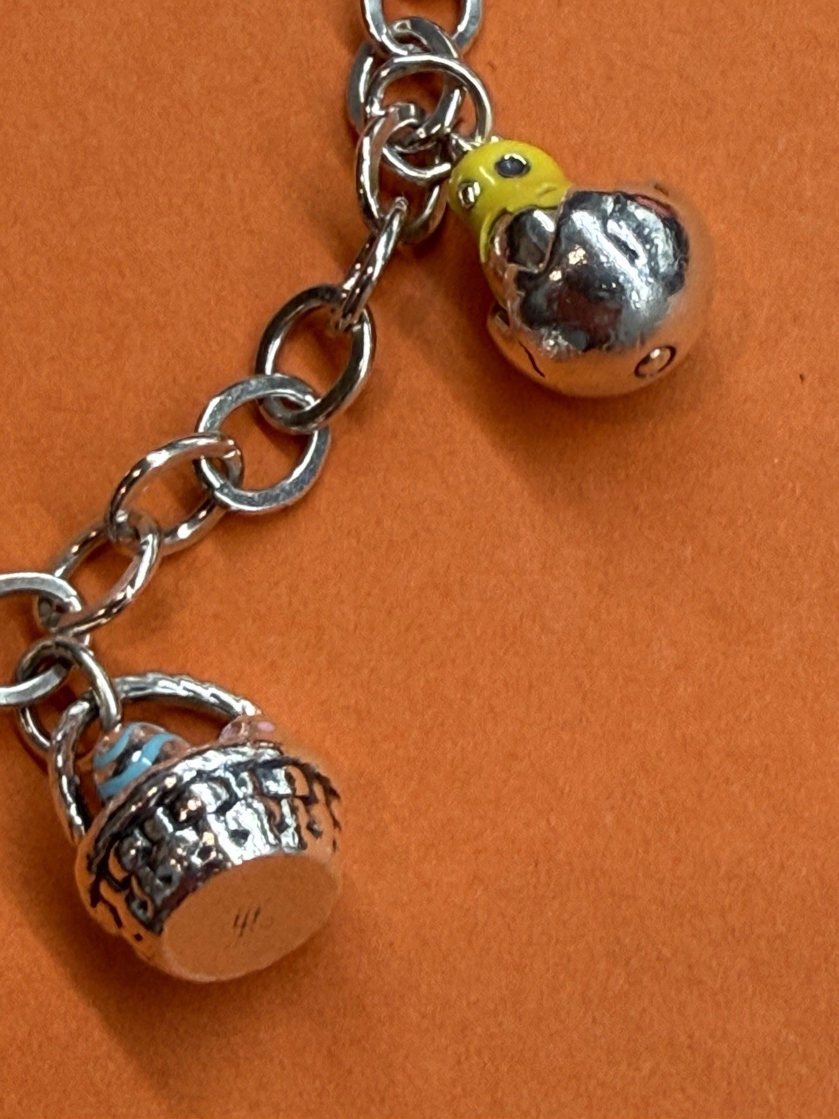 James Avery Silver Custom Easter Themed Bracelet - image 4