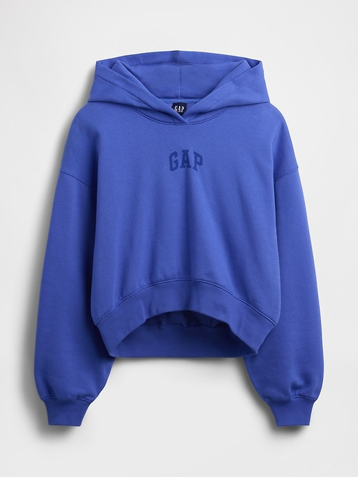 Gap. VintageSoft Oversized Crop Logo Hoodie thumbnail 18