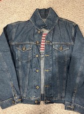 Vintage Polo Jeans Company Denim Flag Jacket L