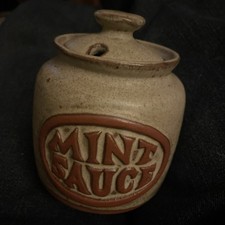 Tremar Mint Sauce Pot Country Kitchen Dinner Table Storage Jar Pottery Homestyle