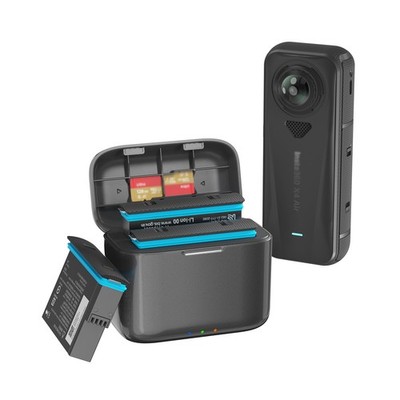 PD-Schnellladegerät Akku-Ladebox für Insta360 X4 Air Kamera-Zubehör Dual Slots