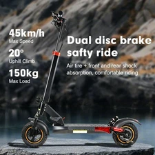 800W Electric Scooter Adults Long Range Battery Off Road E-Scooter Safe Commuter