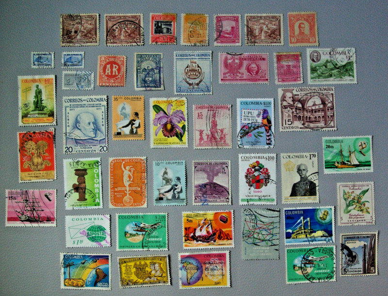 Columbia Stamps . (40+) . 1893 AR Stamp MLH , Buildings, Air Mail, Cordoba, etc.