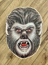 Vintage 1983 Halloween Wolf Man Monster Die Cut Biestle-Made in USA