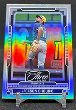 2025 Panini Three and Two Jackson Chourio Holo Silver 28/49