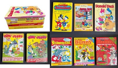 LOT Taschenbuch COMIC Cartoon BUGS BUNNY Donald Duck TOM & JERRY Schnorchel 80er