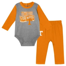 Infant Tennessee Orange Tennessee Volunteers Double Up Long Sleeve Bodysuit &