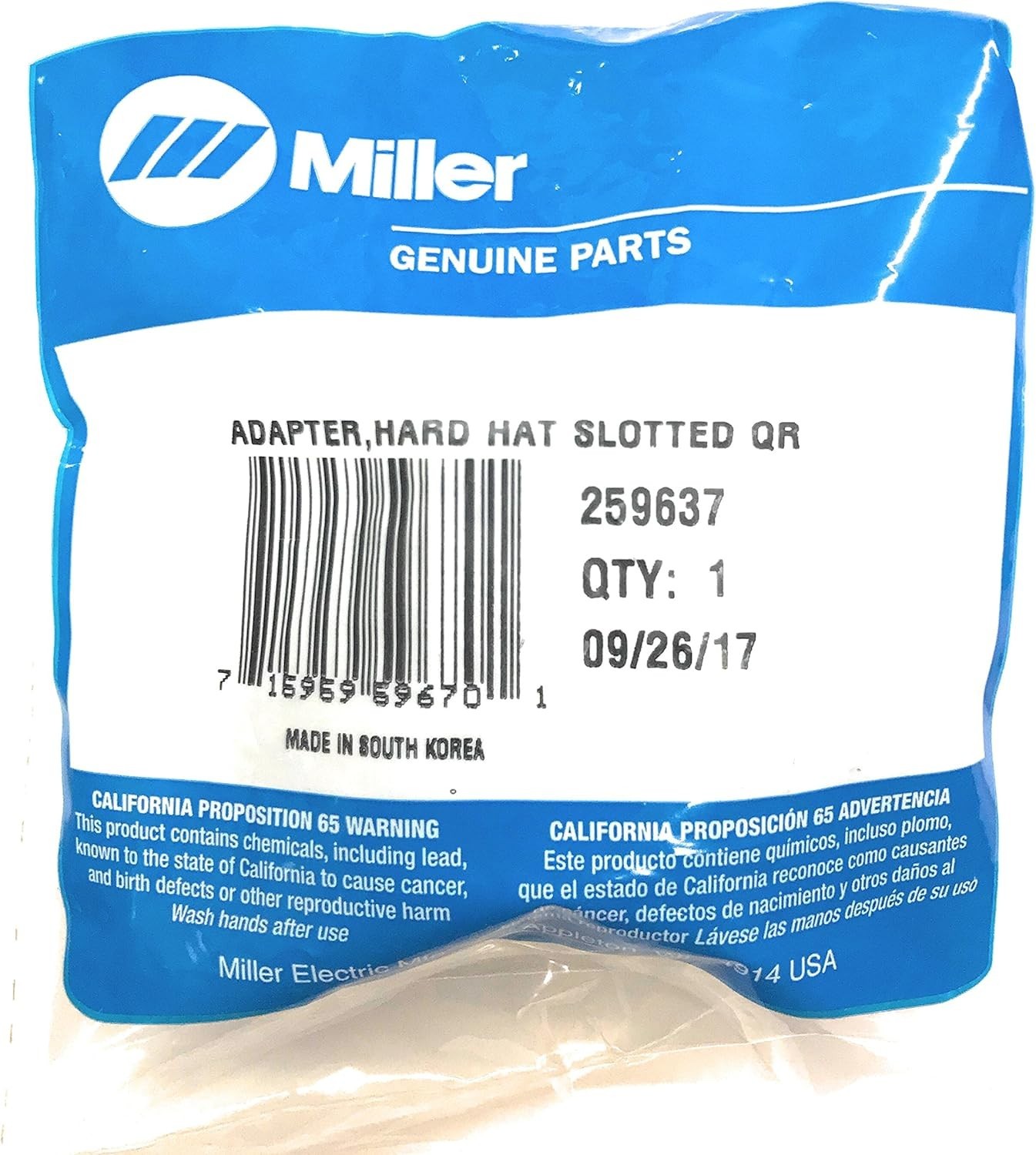 Universal Slotted Hard Hat Adapter Kit for Welding Helmets - One Size, Black