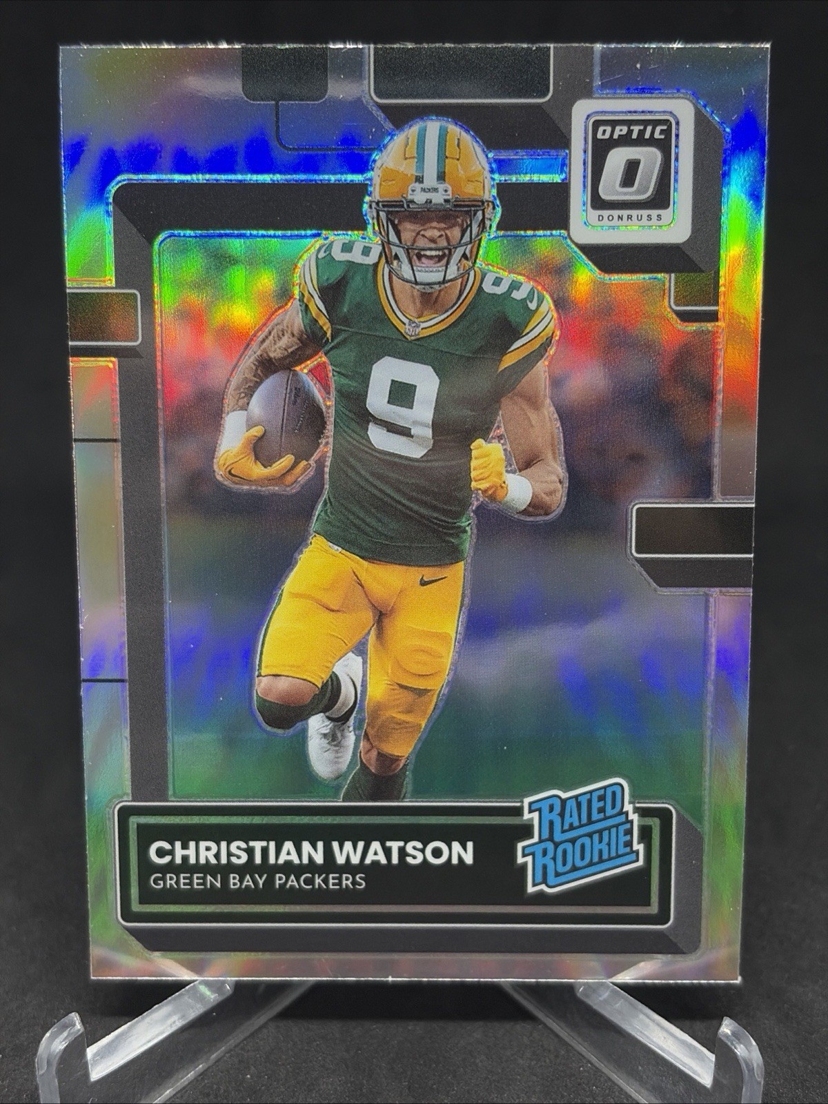 2022 Panini Donruss Optic - Rated Rookie Christian Watson #219 Holo Prizm (RC)