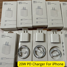 20W USB C Fast Wall Charger PD Power Adapter Lot For iPhone14/13/12/11/XS/XR/8/X
