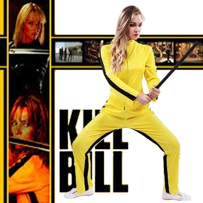 Costume Kill Bill adulto donna Uma Thurman vestito fantasia donna Halloween cosplay - Immagine 2 di 4