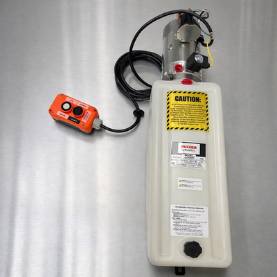 Bucher Hydraulics 12V Single-Acting Hydraulic Pump for Dexter : CH155372