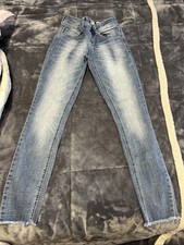 Indigo Rein Womens Low Rise Ankle Skinny Stretch Blue Jeans Size 1