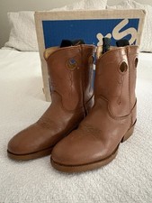 Vintage Toddler Dingo Cowboy Boots Rust 7 1/2 D W/Box