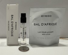 BYREDO Bal D'Afrique Eau de Parfum Sample Spray 2ml Body Lotion Sample 10ml