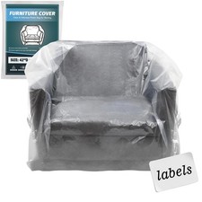 Clear Plastic Moving Chair Furniture Covers for Storage  Extra Large 65x 42 ...